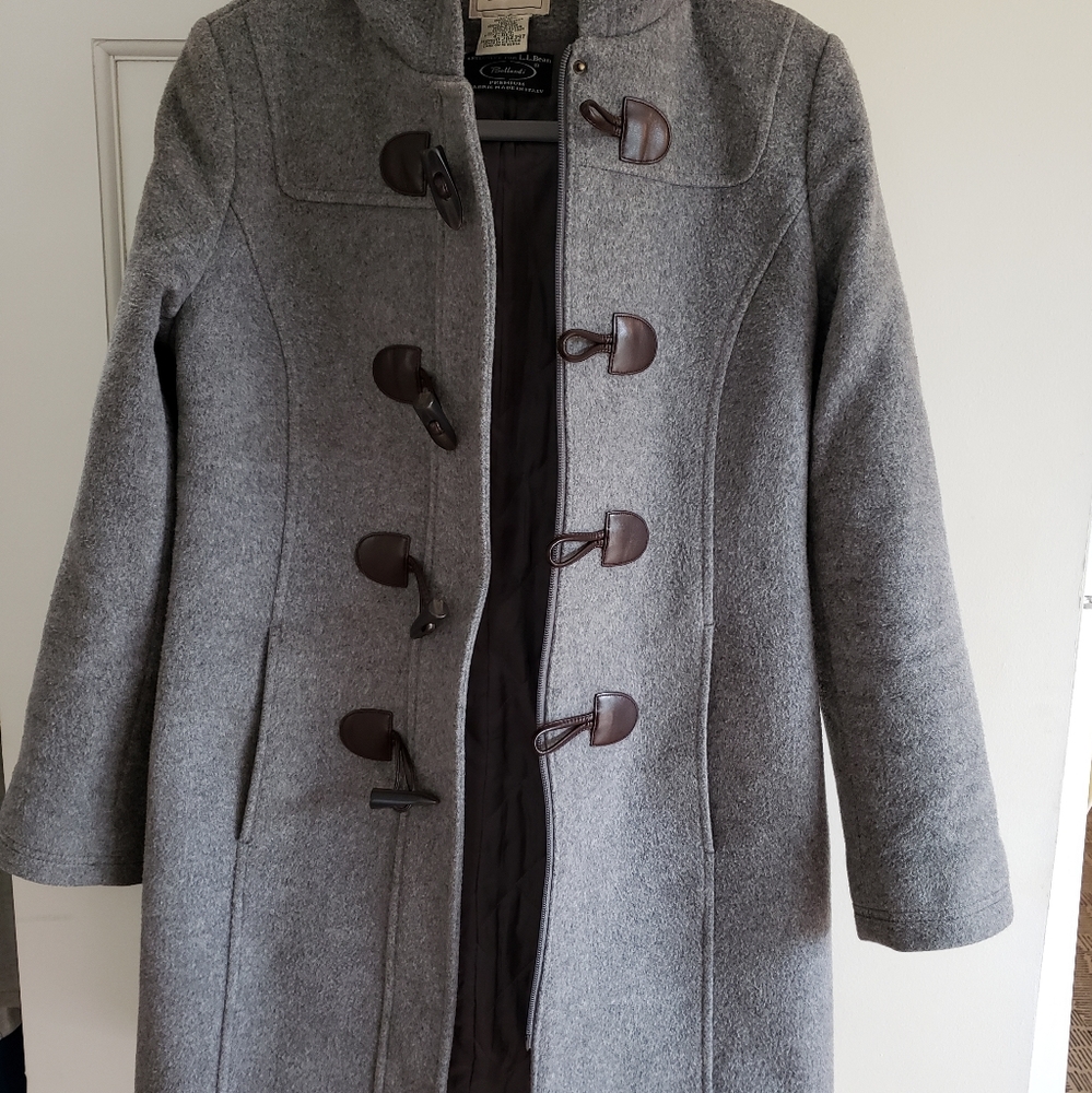 Llbean Classic Wool Toggle Coat
